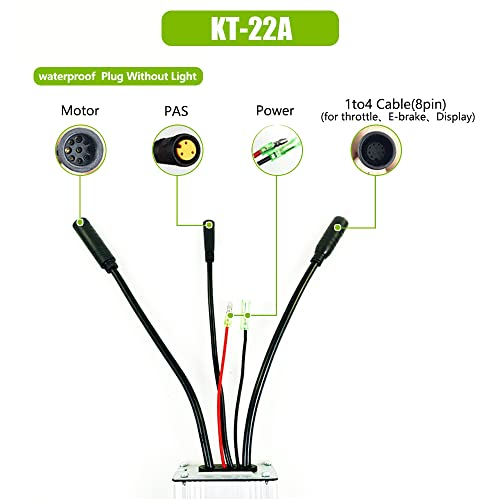 Brushless Motor Controller, 750W KUNTENG(KT) Electric Brushless DC Motor Controller Waterproof 9 Pin