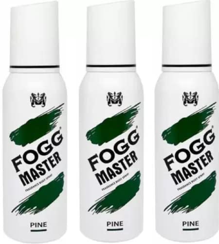 Fogg MASTER PINE (PACK OF 3 PIECES) Body Spray – For Men & Women (300 g, Pack of 3)