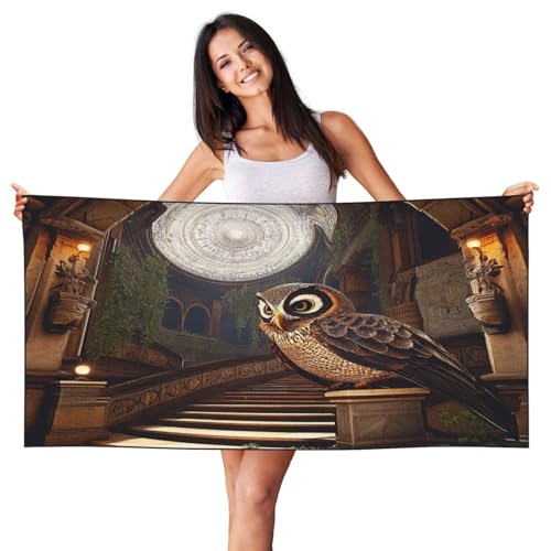 HCVXBSA Customized Bath Towels - Unique Design, Soft and Quick-Dry Microfiber Towel Set for Home, Tr