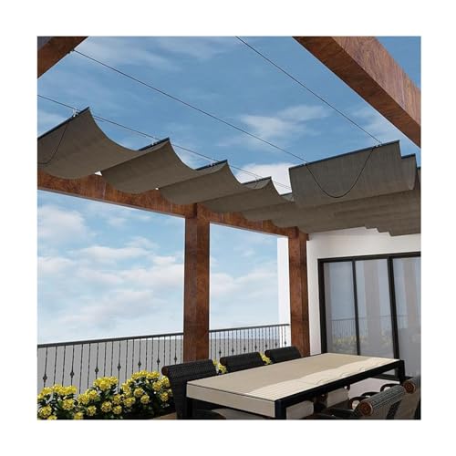 Voile d'ombrage rétractable imperméable extérieur en U - 2