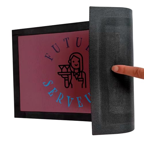 Paillasson rouge future serveuse tapis de sol service restaurant 60x40