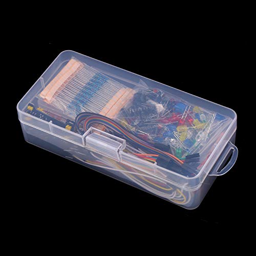 Gecheer 830 Conjunto de placa de ensaio Kit de iniciação de componentes eletrônicos DIY com caixa de