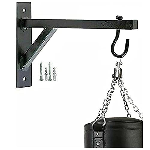 SOO Boxing Champion Heavy Duty 12'' Wall Bracket Steel Mount Hanging Stand for Punch Bag Kickboxing MMA Muay Thai Training Bag, Black - Image 4