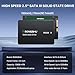 RONGSHU 2TB SATA SSD 2.5'' Interne SSD Festplatte, 2,5 Zoll SATA III 6 Gb/s, 550MB/s Lesen, 500MB/s Schreiben 3D NAND Internes SSD, Upgrade Laptop PC und Desktops Speicher und Storage (RS550)