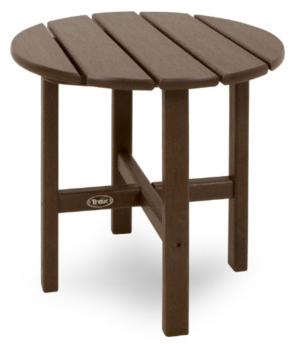 Trex Outdoor Furniture Cape Cod Round 18-Inch Side Table, Vintage