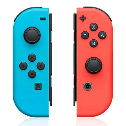 Image of CIMENNTU Switch Controller for Nintendo Switch Controller, Switch Controller Replacement Accessories with Double Vibration /Wake-Up /Motion Control /Screenshot (Bue&Red)