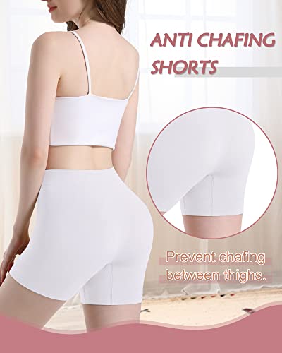 Image of Reamphy Slip Shorts for Under Dresses,Women Smooth Boyshorts Panties Comfortable Soft Anti-chafing Shapewear Shorts