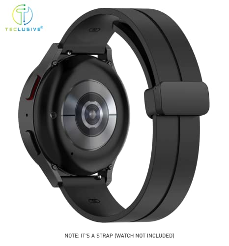 Image of T TECLUSIVE Premium Silicone Strap Band with Magnetic Lock 22mm Compatible for Galaxy Watch 3 45mm / Watch 46mm | S3 Frontier | Amazfit Stratos GTR | Fossil Gen 5 6 | Adjustable Silicon Band