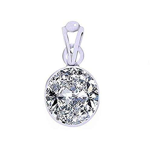 s kumar gems & jewels Original Certified 5.25/7.25/9.25 Ratti Zircon (American Diamond) Silver Pendant for Men and Women-picture-18