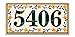 Yellow Flowers House Address Ceramic Tile House Number Address Plaque