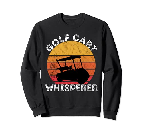 Carrello da golf Whisperer Retro Vintage Sunset Giocatore di golf Felpa
