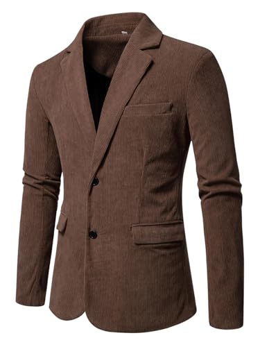 Men's Solid-Color Two-Button Casual Blazer Perfect for Weddings and Proms.2