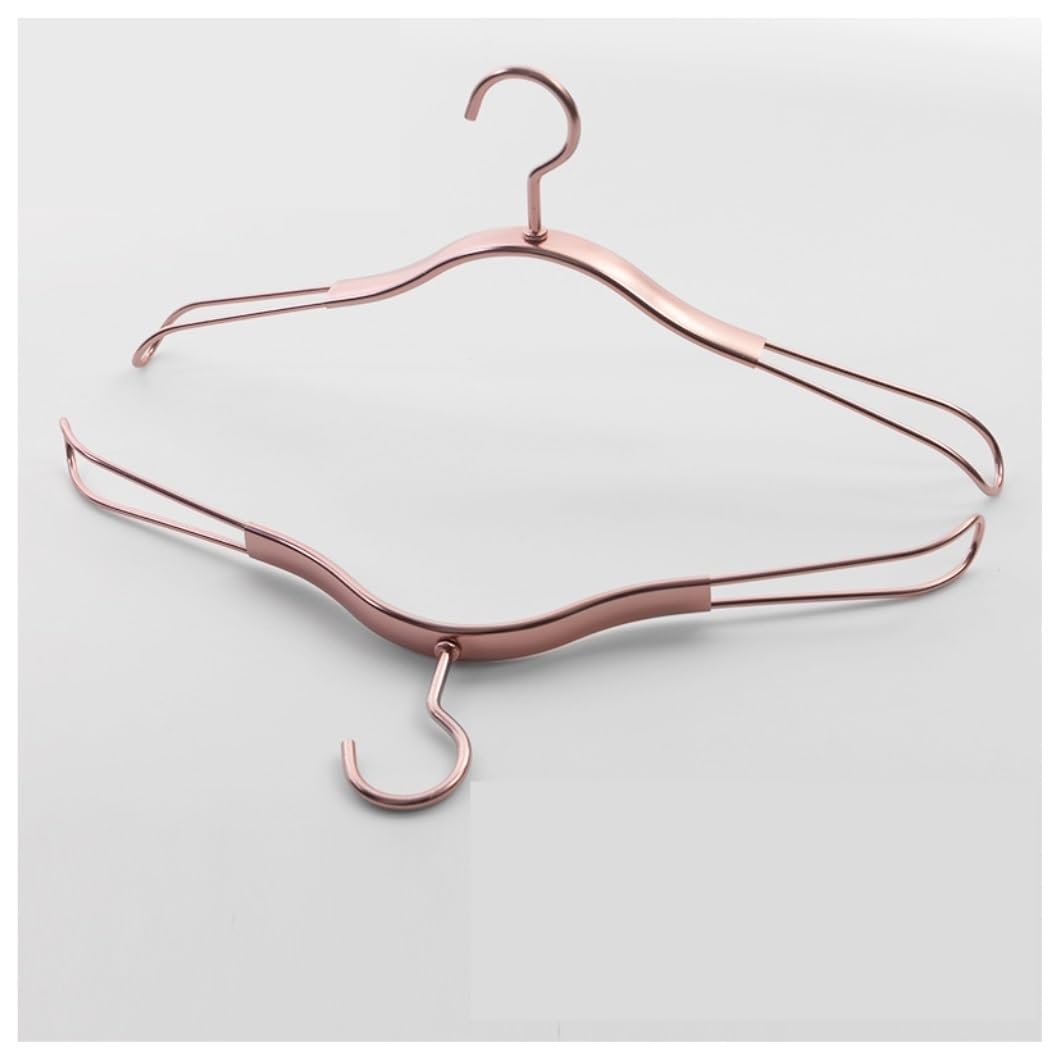 GONMDOPY Coat Hangers,5Pcs Clothes Hanger Aluminumy Drying Rack Towel Hangers Wardrobe Space Saver Organizer Hanger Suit Hangers/D/5Pcs