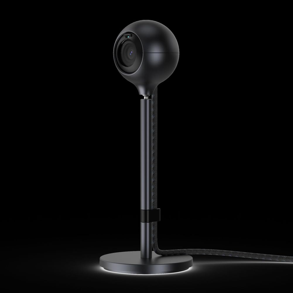 Webcam 1080P HD para Switch 2 con USB-C, basada en antideslizante, orientable, cámara de 2 MP para tableta/modo TV, color negro