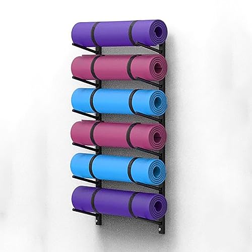 Étagère murale tapis de yoga pour en finir avec le désordre des rouleaux de gym