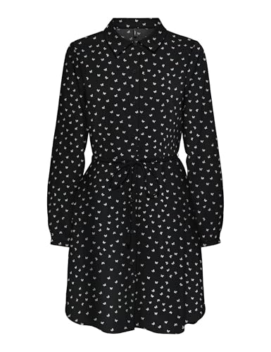 Robe chemise ONLY Onlnova Life Elite noire taille XS pour femmes
