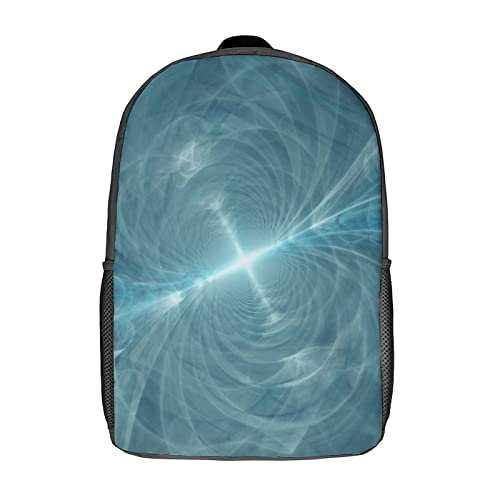 Sac à dos imprimé en 3D style Blue Classic 17 pouces pour l'école