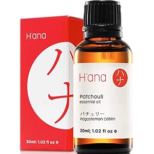 H’ana Aceite de pachulí para difusor y aromaterapia – Aceite esencial de pachulí de grado 100% terapéutico para la piel…