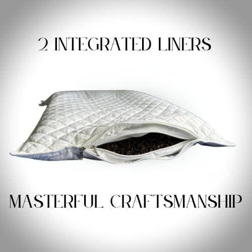 Buckwheat Hull Pillow (Small (Travel)) Naturally Cooling, Firm Support, Deep Comfort, 100% Cotton Case, Premium Hulls - Image 4