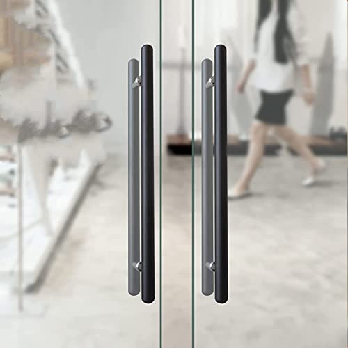 Poignée de porte intérieure extérieure double face bois 120cm - 5