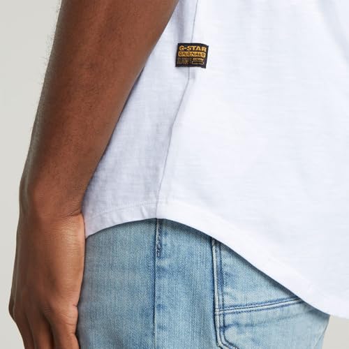 Miniatura 6 de G-Star Lash Back Gr R T Camiseta, Blanco White D26043-C372-110, S Hombres