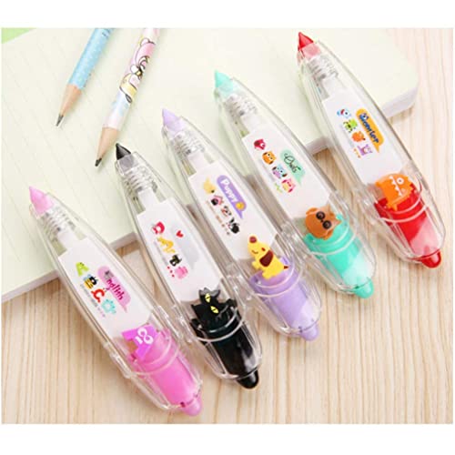 Image of DPISZONE Decorative Lace Pen Cute Novelty Decorative Correction Tape Correction Fluid School & Office Supply Scrapbooking Supplies, Decorative Edging Tape, Correction Tape for Journal Supplies Scrapbook, Crafts and Arts Projects (5)