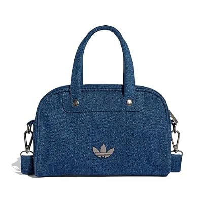 adidas Adicolor Mini Bowling Denim Borsa a tracolla, blu navy, NS, Classico