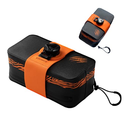 Jubilofex Bolsa Bajo Sillín para Bicicleta - Alforja Impermeable para Ciclismo Y Montañismo | Equipo Portátil Unisex con Portaobjetos para Accesorios De Ciclismo En Carretera Y Montaña
