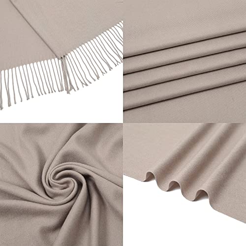 Image of RIIQIICHY Women's Fringe Shawl Wrap Pashmina Scarf for Wedding Evening