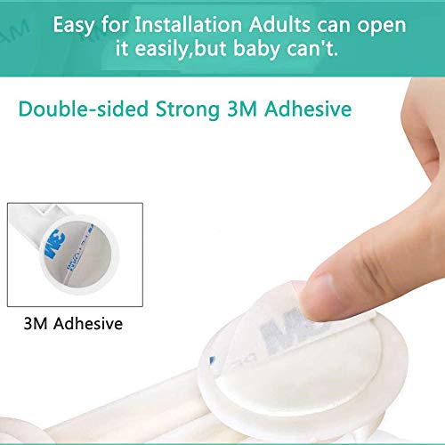 image for Baby Child Safety Cabinet Locks,GiMe-US Easiest 3M Adhesive Baby Proof