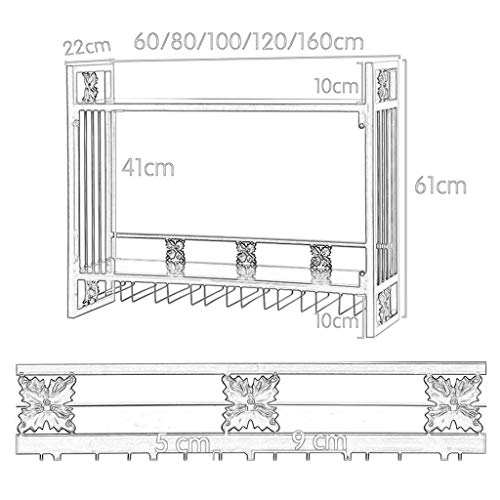 Double couche de rangement pour cette étagère à vin murale spéciale gain de place - 8