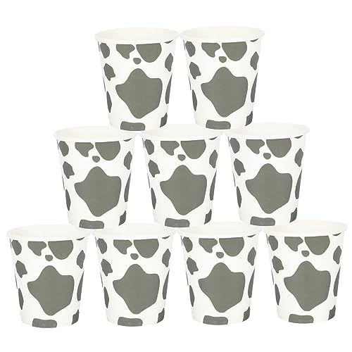 HONMEET 20 Unidades Decoração De Impressão De Vaca Artigos De Festa De Aniversário De Curral Vaqueir