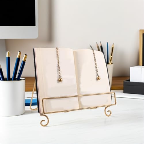 Soporte de hierro forjado exclusivo para libros de cocina 5