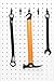 Colorstorm Pegboard Hooks Kit Pegboard J Hook Assortment 100PK Black Peg Hooks