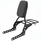 Motaux Sissy Bar passager avec dossier porte bagages pour Harley Heritage Classic FLHC FLHCS/Street Bob FXBB/Softail Slim FLSL/Deluxe FLDE 2018 2023, noir