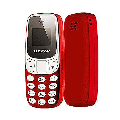 Mini Bluetooth Phone Plus Petit du Monde Mobile Changer Dual Sim L8 Star BM10 U8P3 Rouge ; Outil nécessaire