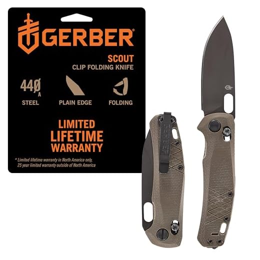 Gerber Scout Clip Folding Knife, Lightweight, Micarta Grip [1064582]