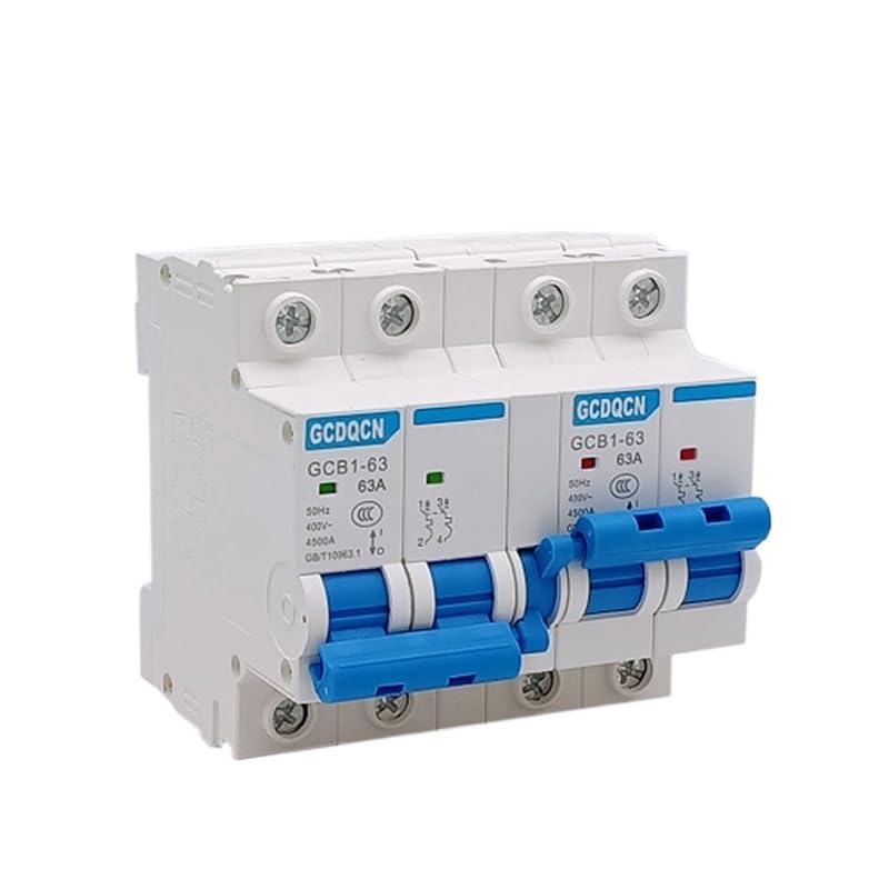 Diferencial Superinmunizado,Diferencial 1 Uds Doble Potencia Interruptor De Transferencia Manual 1P 2P 3P 4P Mini Disyuntor Enclavamiento AC 6A-125A 50/60HZ(2P plus 2P,10A)