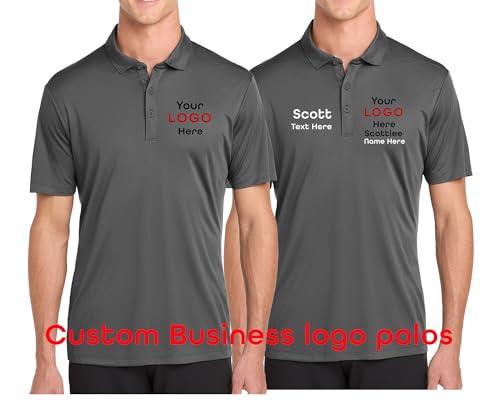 Custom Polo Shirts - Dry-FIT Performance Polo | Design Your Own Text/Logo. Personalized Polo for Men2