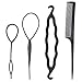 Frcolor Haar Styling Set Frisurenhilfe Haar Twist Haarknoten mit Haarkamm