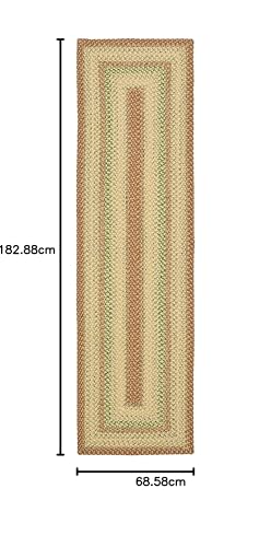 Safavieh Contemporary Rug Living Room, Dining Room, Bedroom, Machine Washable and Reversable, Braided Collection, Short Pile - Image 2