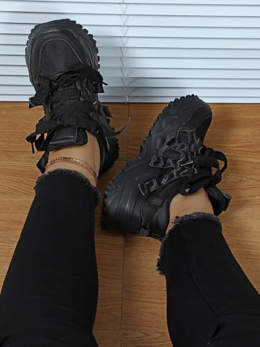 Women's Platform high-Heel mesh Breathable Comfortable Casual Sports Shoes Fashionable for Outdoor use2