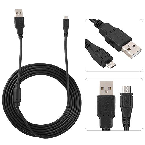 Cabo de carregamento USB com anel magnético para console PS4/Slim/Pro, cabo de carregamento de 1,8 m