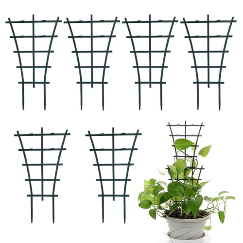 OUDQFCJ Enrejado para Plantas, 5 Piezas Enrejados Apilables, Soporte Trepadoras y Tutores, Reutilizable, Duraderos, Resistentes a La Corrosión, Que Proporcionan Espacio de Crecimiento Adicional