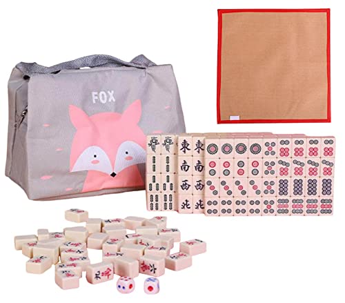 Chinese Majiang Set 144 Melamine Tiles, Juego de Mahjong