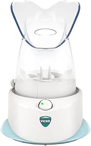 Vicks V1200 Personal Steam Inhaler with Soft Face Mask for Targeted Steam Relief, Aids with Sinus Problems, Congestion, Cough, Use with Soothing Menthol Vicks VapoPads
