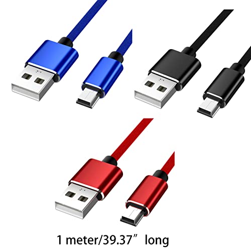 GMBYLBY USB Cable A-Male to Mini-B Cord USB 2.0 Charger Cable for Digital Camera MP3 Player Receiver USB to USB Cable Cell Phone Accessories