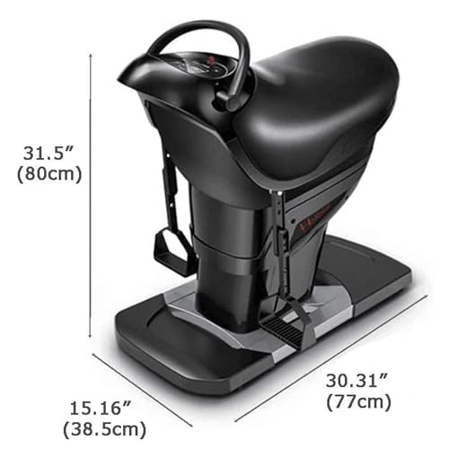 Máquina abdominal eléctrica, máquina de equitación indoor, entrenador para glúteos y abdomen, dispositivo de fitness con vibración y pantalla LCD miniatura 3