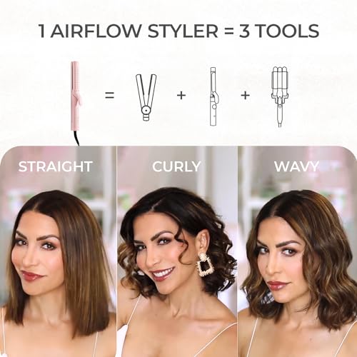 Tymo HC506P Airflow Curling Iron For Lasting Curls - Ceramic Flat Iron Hair Straightener And Curler 2 In 1 thumb #2