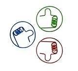 Paper Clips Carded-Thumb Shaped 20/Pkg